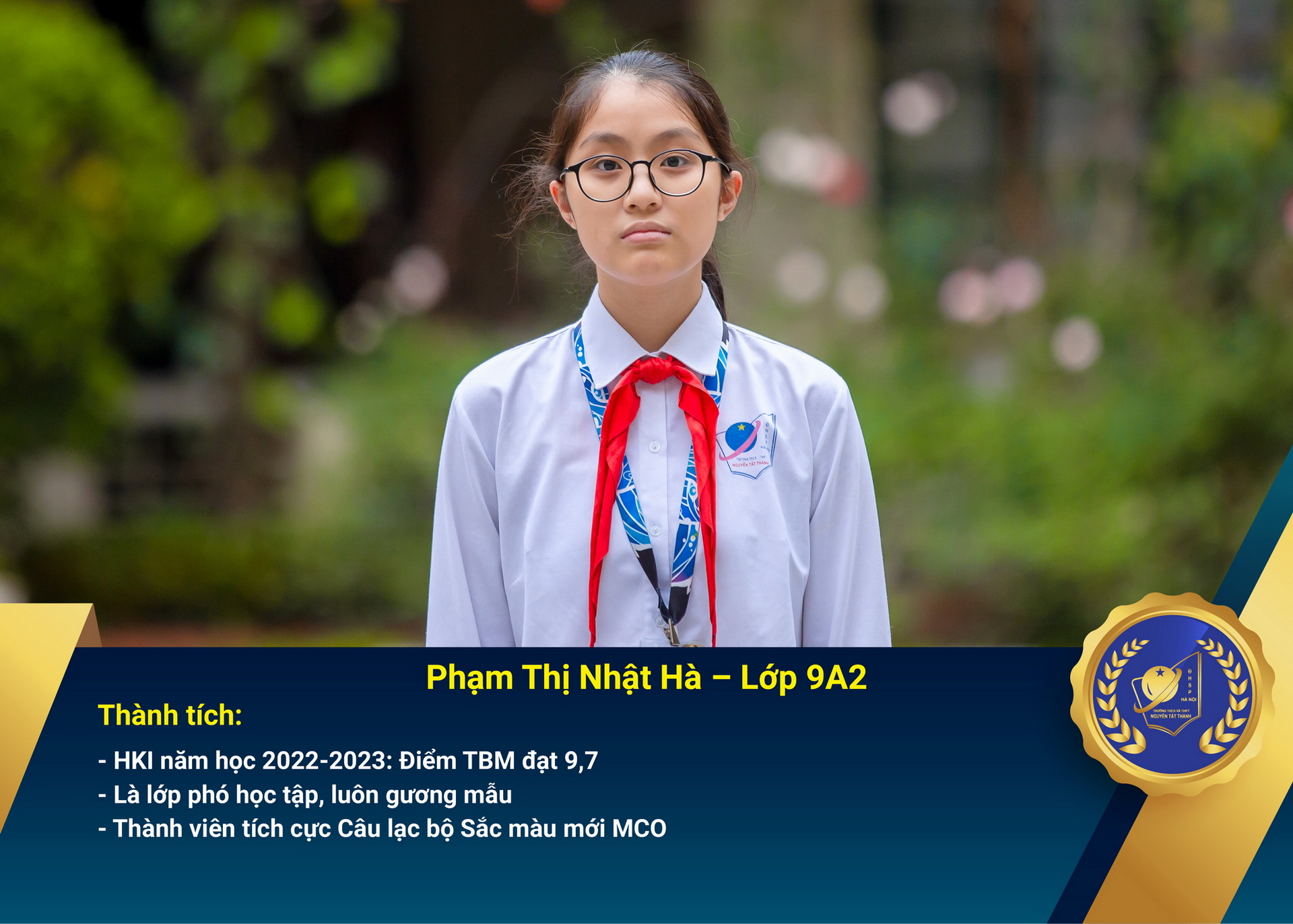 Chân dung Win88 nhà cái không bị chặn nhận Học bổng Nguyễn Tất Thành lần thứ 45 – Khối 9 - năm học 2022 – 2023